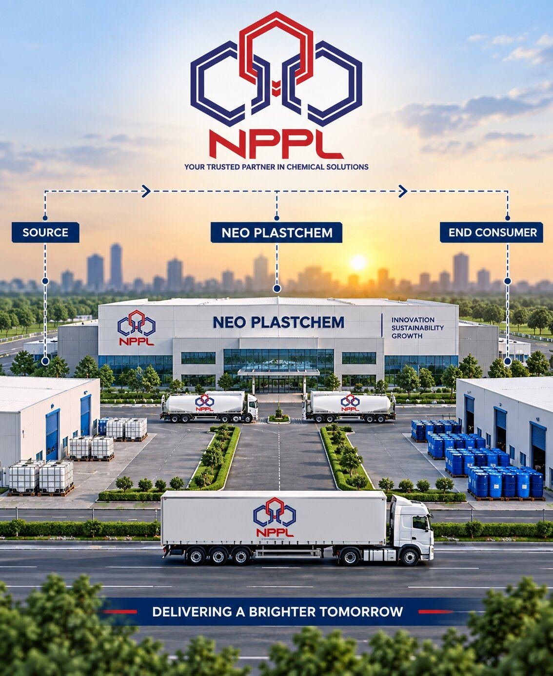 Neo Plast Chem facility and raw material handling